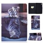 For Huawei MatePad T 8 Voltage Painted Pattern Tablet PC Protective Leather Case with Bracket & Card Slots & Anti-skid Strip(Cat and Tiger) - 1