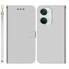 For OnePlus Nord 3 Imitated Mirror Surface Leather Phone Case(Silver) - 1