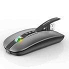 HXSJ M113 2400DPI Dual Mode 2.4GHz + Bluetooth 5.1 Wireless Mouse(Metallic Grey) - 1