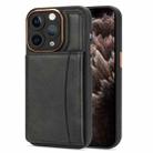 For iPhone 11 Pro Max Multifunctional Magsafe Magnetic Card Bag Phone Case(Black) - 1