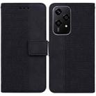 For Honor 200 Lite Global Geometric Embossed Leather Phone Case(Black) - 1