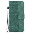 For Honor Play 60 Plus Geometric Embossed Leather Phone Case(Green) - 3