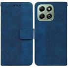 For Honor X6b Geometric Embossed Leather Phone Case(Blue) - 1