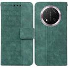 For Honor X9c Geometric Embossed Leather Phone Case(Green) - 1