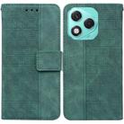 For Honor 400 Lite Geometric Embossed Leather Phone Case(Green) - 1