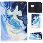 For Samsung Galaxy Tab A 8.0 (2019) T290 / T295 Voltage Painted Pattern Tablet PC Protective Leather Case with Bracket & Card Slots & Anti-skid Strip(Blue Marble) - 1