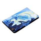 For Samsung Galaxy Tab A 8.0 (2019) T290 / T295 Voltage Painted Pattern Tablet PC Protective Leather Case with Bracket & Card Slots & Anti-skid Strip(Blue Marble) - 5