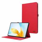 For Honor MagicPad 13 Cloth Texture Horizontal Flip PU + TPU Tablet Case(Red) - 1