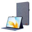 For Honor MagicPad 13 Cloth Texture Horizontal Flip PU + TPU Tablet Case(Deep Blue) - 1