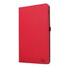 For Honor Pad X8a Cloth Texture Horizontal Flip PU + TPU Tablet Case(Red) - 2