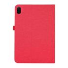 For Honor Pad X8a Cloth Texture Horizontal Flip PU + TPU Tablet Case(Red) - 3