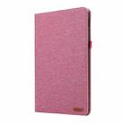 For Honor Pad X8a Cloth Texture Horizontal Flip PU + TPU Tablet Case(Rose Red) - 2