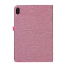 For Honor Pad X8a Cloth Texture Horizontal Flip PU + TPU Tablet Case(Rose Red) - 3