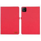 For Honor Pad GT Pro Cloth Texture Horizontal Flip PU + TPU Tablet Case(Red) - 1