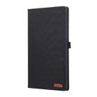 For Honor Pad X9a Fabric Texture Horizontal Flip Leather Tablet Case(Black) - 2