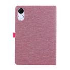 For Honor Pad V9 11.5 Fabric Texture Horizontal Flip Leather Tablet Case(Rose Red) - 3