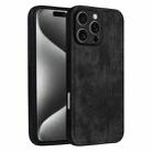 For iPhone 16 Pro AZNS 3D Embossed Skin Feel Phone Case(Black) - 1