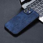 For iPhone 16 Plus AZNS 3D Embossed Skin Feel Phone Case(Sapphire Blue) - 2