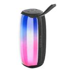 HOPESTAR P50 IPX6 Waterproof Outdoor Portable RGB Light Bluetooth Speaker(Black) - 1