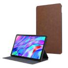 For Lenovo Tab M10 Plus 3rd Gen / Pad 2022 PU Flip Tablet Protective Leather Tablet Case(Brown) - 1