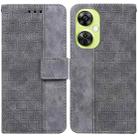 For OnePlus Nord CE 3 Lite/Nord N30 Geometric Embossed Leather Phone Case(Grey) - 1