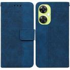 For OnePlus Nord CE 3 Lite/Nord N30 Geometric Embossed Leather Phone Case(Blue) - 1