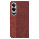 For OnePlus Nord CE4 5G Geometric Embossed Leather Phone Case(Brown) - 3