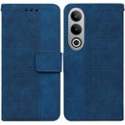 For OnePlus Nord CE4 5G Geometric Embossed Leather Phone Case(Blue) - 1