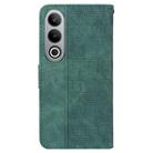 For OnePlus Nord CE4 5G Geometric Embossed Leather Phone Case(Green) - 3