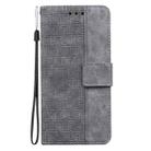 For OnePlus Nord 4 Geometric Embossed Leather Phone Case(Grey) - 3