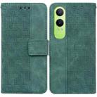 For OnePlus Nord CE4 Lite Geometric Embossed Leather Phone Case(Green) - 1