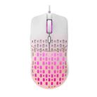 HXSJ S500 3600DPI Colorful Luminous Wired Mouse, Cable Length: 1.5m(Pink) - 1