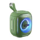HOPESTAR Party 300mini IPX5 Waterproof Portable Bluetooth Speaker 360 Degree Stereo Outdoor Speaker(Army Green) - 1