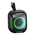 HOPESTAR Party 300mini IPX5 Waterproof Portable Bluetooth Speaker 360 Degree Stereo Outdoor Speaker(Black) - 1