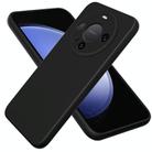 For Huawei Mate 60 Pro Solid Color Liquid Silicone Dropproof Full Coverage Protective Case(Black) - 1