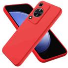 For Huawei nova Y72 / Enjoy 70 Solid Color Liquid Silicone Dropproof Full Coverage Protective Case(Red) - 1