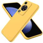 For Huawei nova Y72 / Enjoy 70 Solid Color Liquid Silicone Dropproof Full Coverage Protective Case(Yellow) - 1
