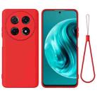 For Huawei nova 12i Solid Color Liquid Silicone Dropproof Full Coverage Protective Case(Red) - 1