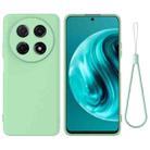 For Huawei nova 12i Solid Color Liquid Silicone Dropproof Full Coverage Protective Case(Green) - 1