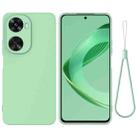 For Huawei nova 12 SE / nova 11 SE Solid Color Liquid Silicone Dropproof Full Coverage Protective Case(Green) - 1