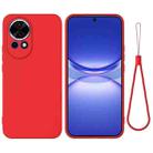 For Huawei nova 13 Solid Color Liquid Silicone Dropproof Full Coverage Protective Case(Red) - 1