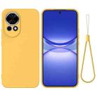 For Huawei nova 13 Solid Color Liquid Silicone Dropproof Full Coverage Protective Case(Yellow) - 1