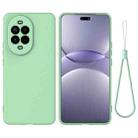 For Huawei nova 14 5G Solid Color Liquid Silicone Dropproof Full Coverage Phone Case(Green) - 1