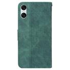 For Sony Xperia 10 VI Geometric Embossed Leather Phone Case(Green) - 3