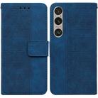 For Sony Xperia 1 VI Geometric Embossed Leather Phone Case(Blue) - 1