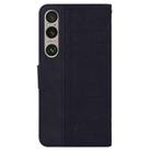 For Sony Xperia 1 VI Geometric Embossed Leather Phone Case(Black) - 3