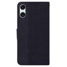 For Sony Xperia 5 VI Geometric Embossed Leather Phone Case(Black) - 3