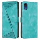 For Samsung Galaxy A03 Core Dream Triangle Leather Phone Case with Long Lanyard(Green) - 1