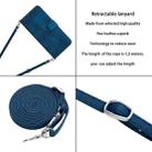 For Samsung Galaxy A24 4G Dream Triangle Leather Phone Case with Long Lanyard(Blue) - 5