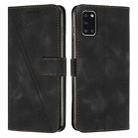 For Samsung Galaxy A31 Dream Triangle Leather Phone Case with Long Lanyard(Black) - 1
